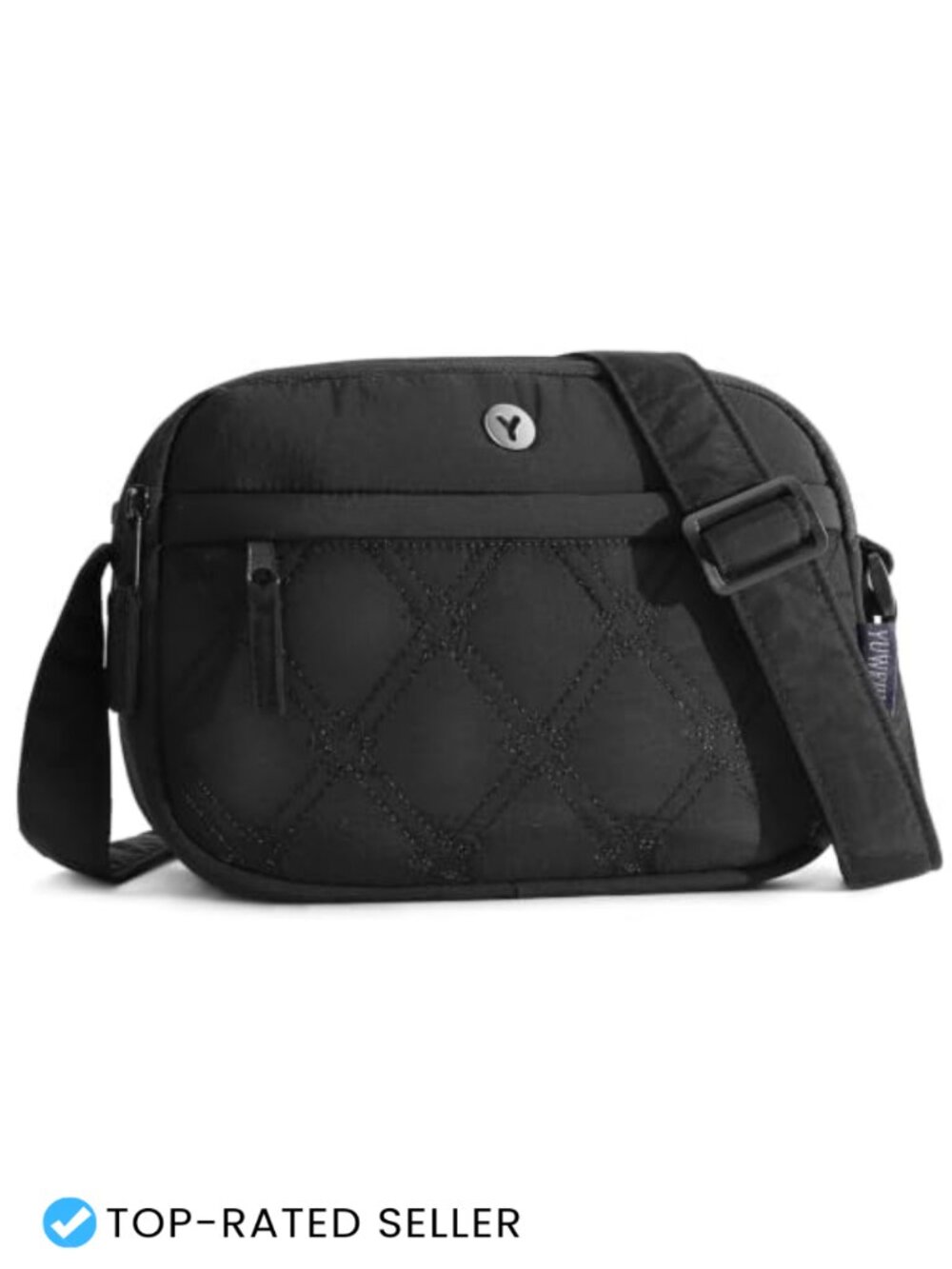 Small RFID Crossbody Bag Nylon Water-Resistant Puffer Purse Multi-Pocket